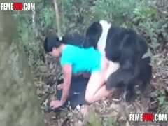 An incredible college girlfriend does a zoophilia display to win her guy over.
